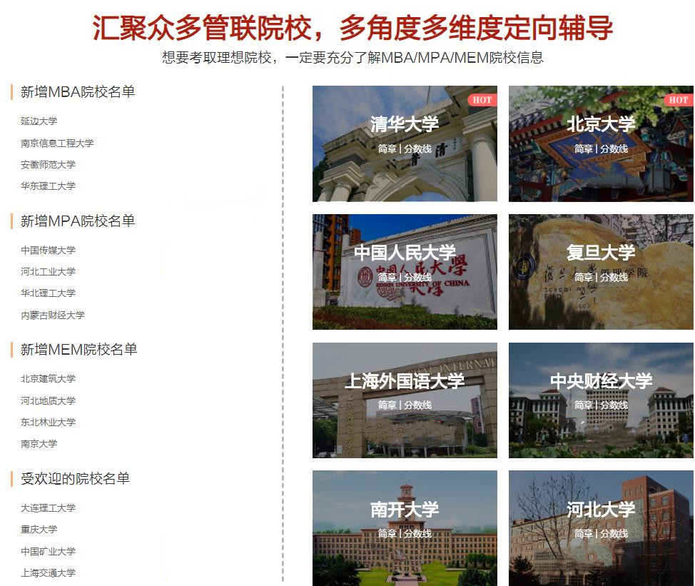 排名top10的在职MBA考研机构名单更新 排名top10的在职MBA考研机构名单更新