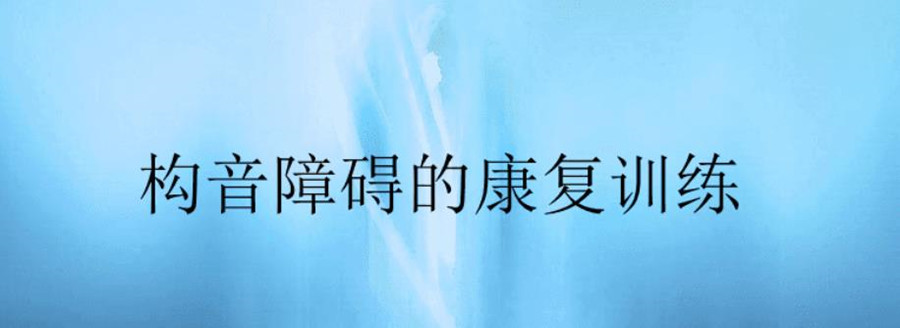 构音障碍语言矫正训练机构