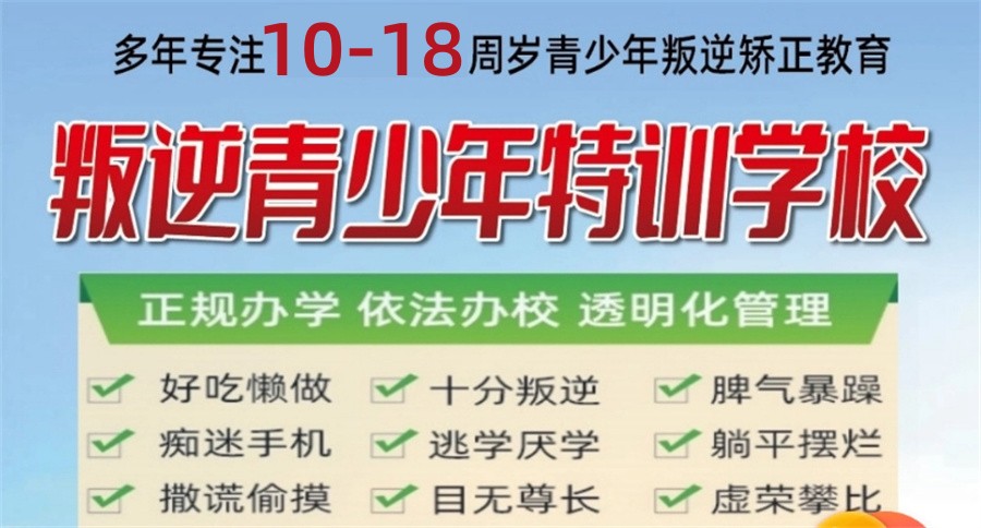 国内排行榜前十正规叛逆青少年戒网瘾特训基地名单