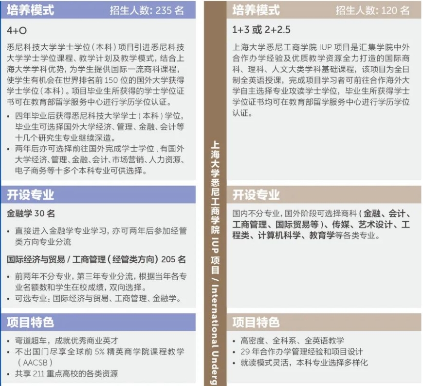 上海大学4+0国际本科2024招生简章新发布一览