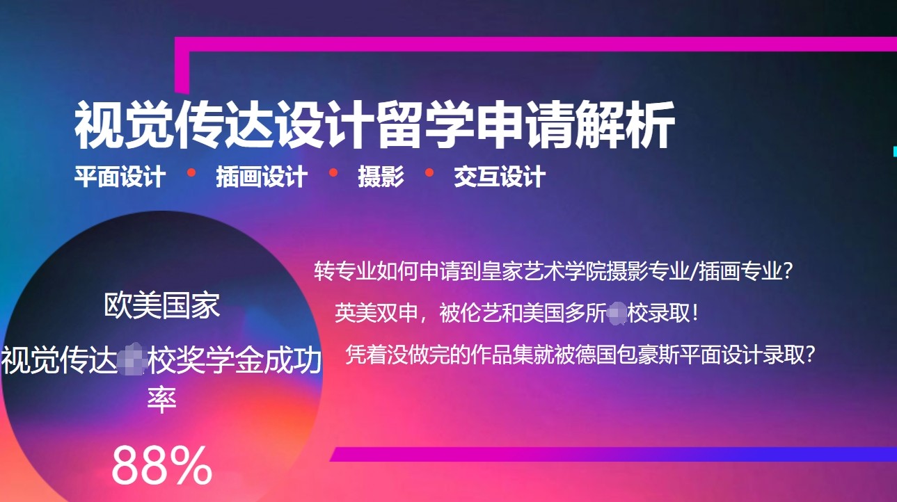 国内排名好的十大美国视觉传达留学申请辅导机构排名-艺术留学
