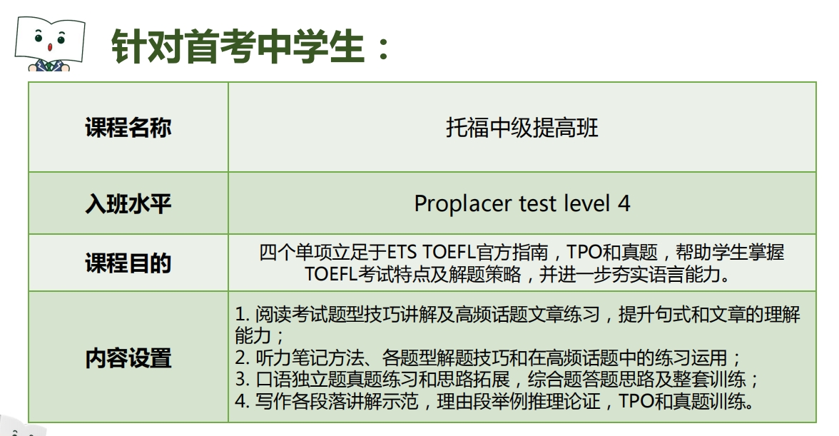 托福培训班