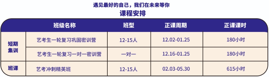 新疆2025届高三艺术生文化课冲刺班热门招生一览