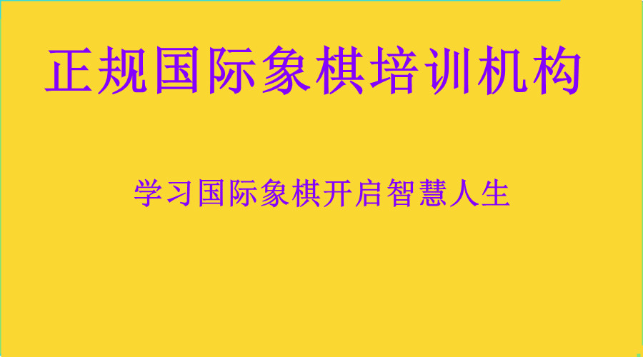 九大国际象棋培训机构排名