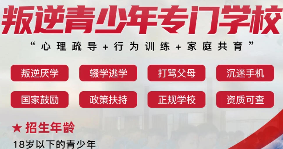 叛逆青少年辍学戒网瘾封闭式学校