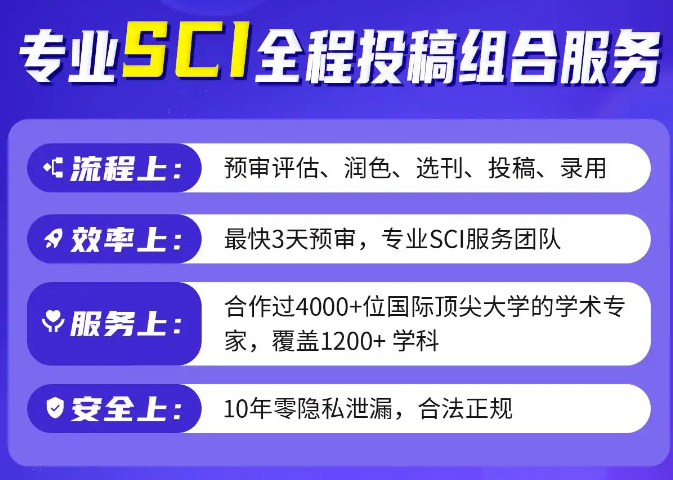 上海SCI论文投稿全程指导机构前十靠谱名单排名