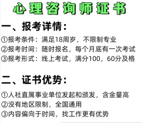 职业资格证考试培训机构，考证培训机构，心理咨询师考证，教资面试