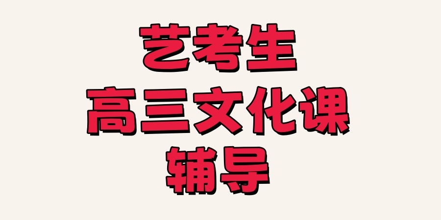 艺考生高三文化课辅导机构