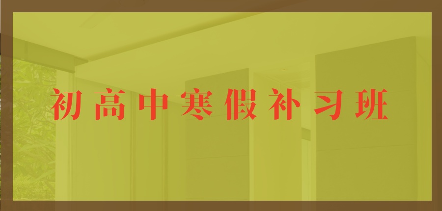 抓住寒假黄金期!上海昂立教育初高中寒假补习班-高能伴学助成长