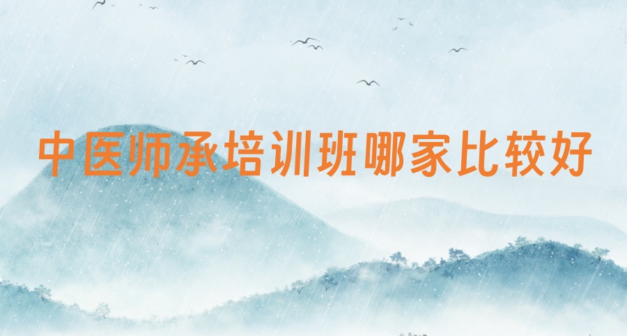 郑州中医师承培训机构