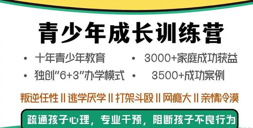 叛逆期少年封闭戒网瘾特训学校