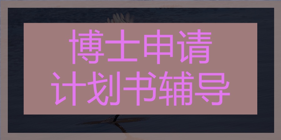 热榜前五博士申请计划书辅导机构一览