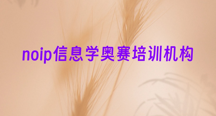 聚焦热搜榜十大排名noip信息学奥赛培训机构一览及名单