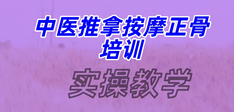 中医推拿按摩正骨培训哪家学校好