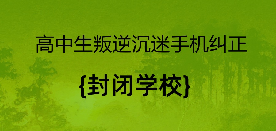 昆明top5高中生叛逆沉迷手机纠正封闭学校名单推荐