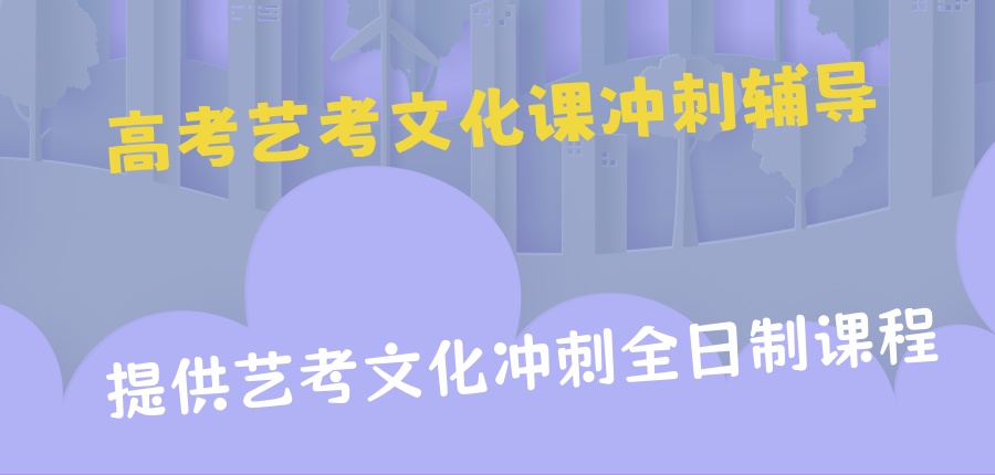 提供艺考文化冲刺全日制课程