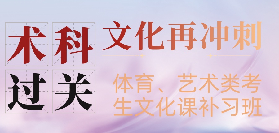 艺考文化课冲刺班
