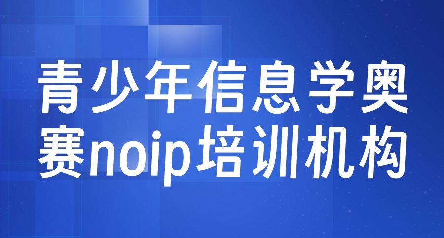 青少年信息学奥赛noip培训机构