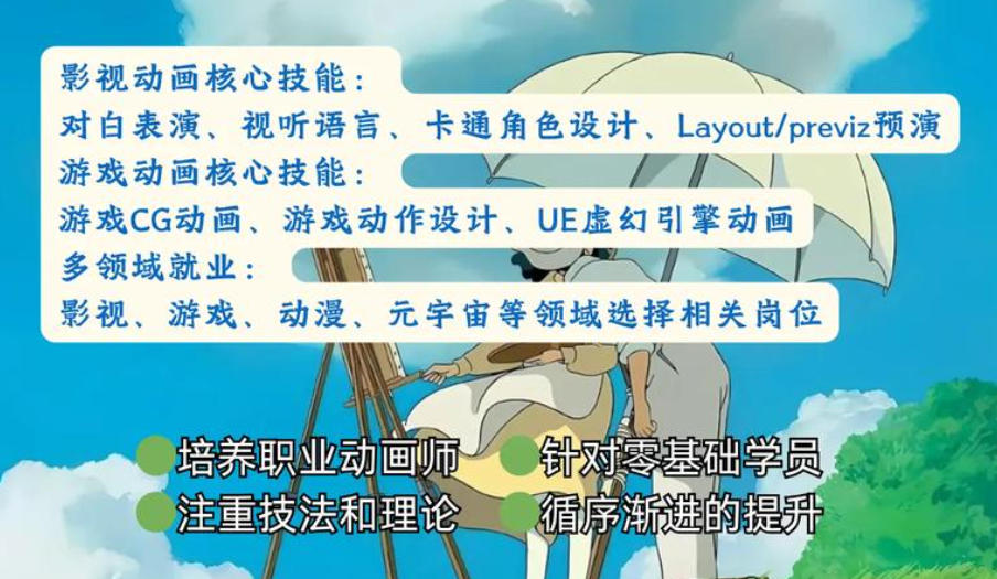 3D动漫设计培训班