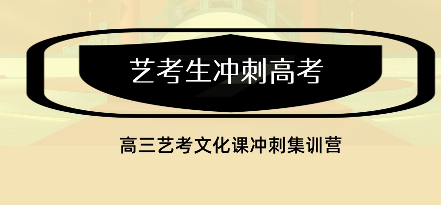 高三艺考文化课冲刺集训营