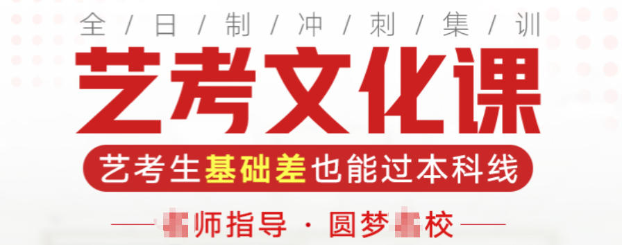 艺术生文化课集训