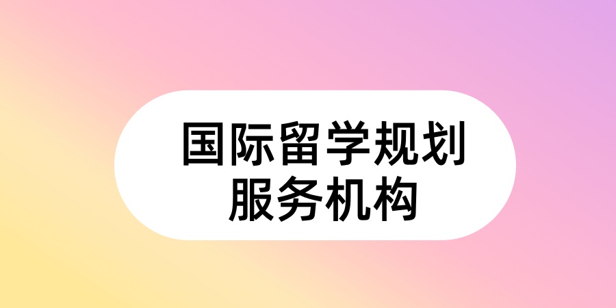 国际留学规划服务机构