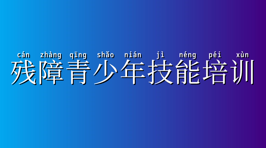 残障青少年技能培训