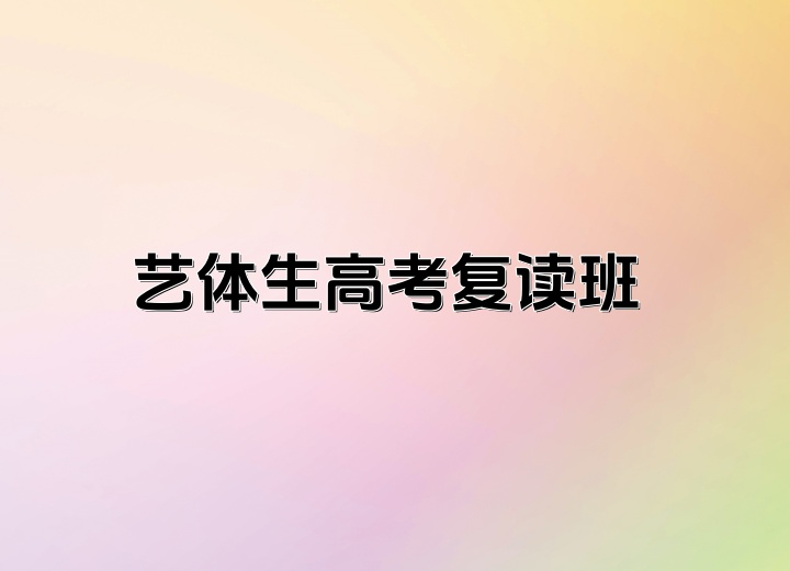 艺体生高考复读班