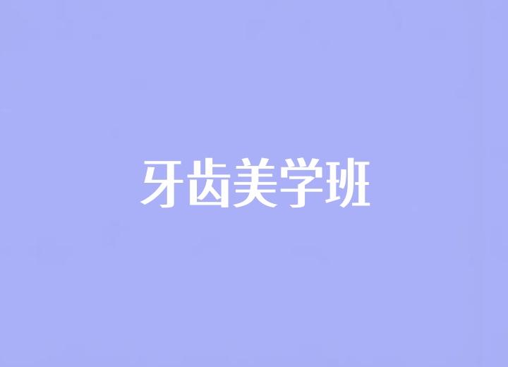 牙齿美学（美牙）班