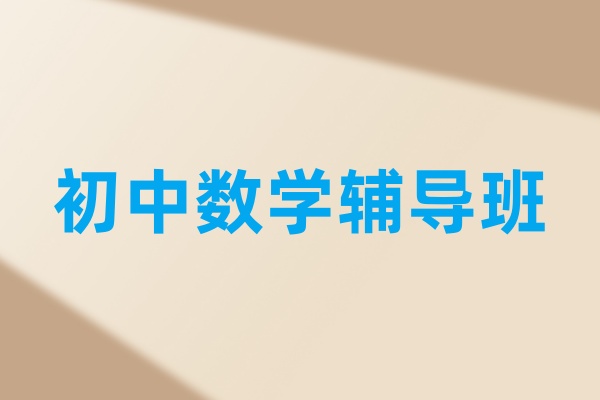 深圳初中数学辅导班