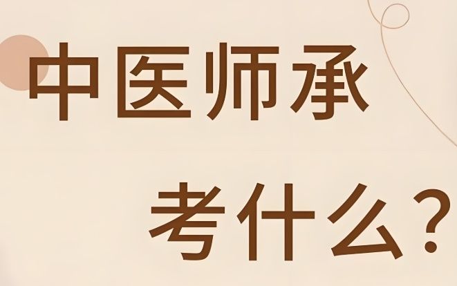 中医师承培训